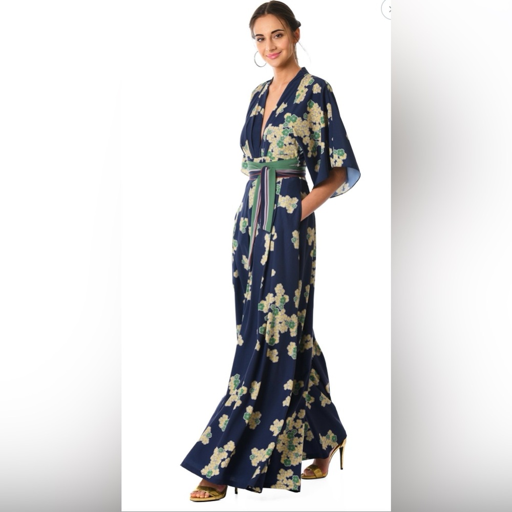Floral Navy Jumpsuit
